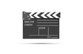 Film set clapboard. Royalty Free Stock Photo